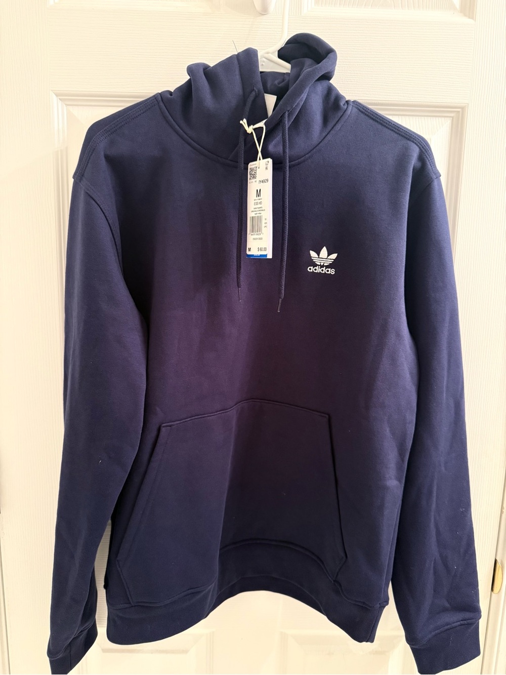 adidas Navy Trefoil Pullover Hoodie - Men's